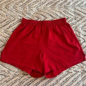 Soffe Red Women's Athletic Shorts